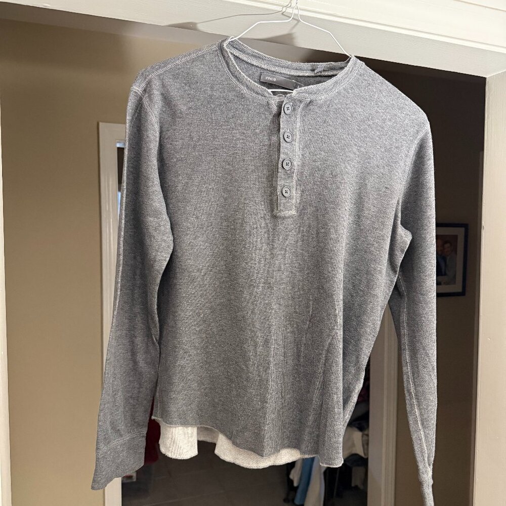 Vince Ribbed Hendley Gray size small Mens/Young Mens